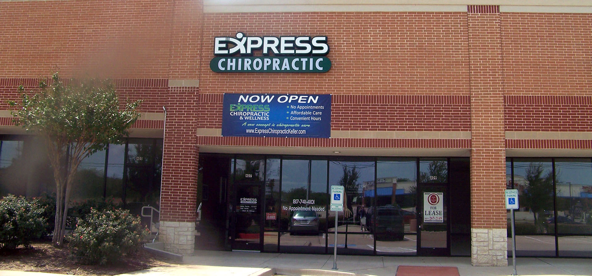 Keller Express Chiropractic Clinic Outside View